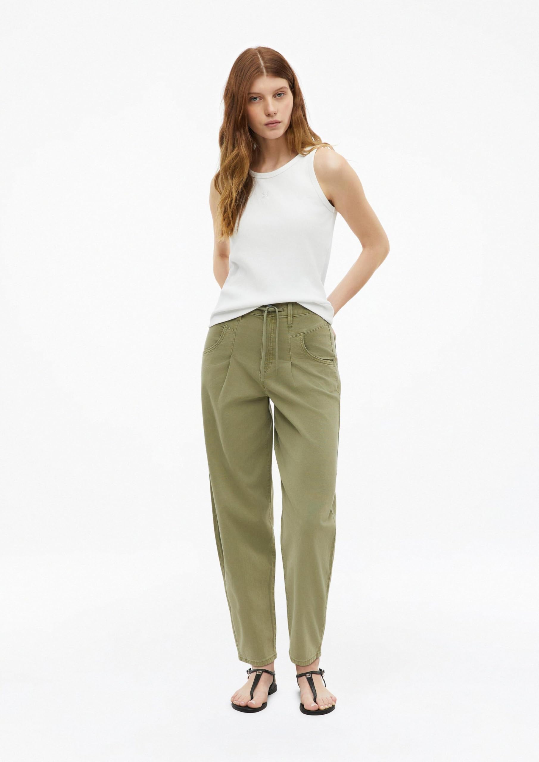 s.Oliver Ankle-Hose mit Barrel Leg und Garment Dye