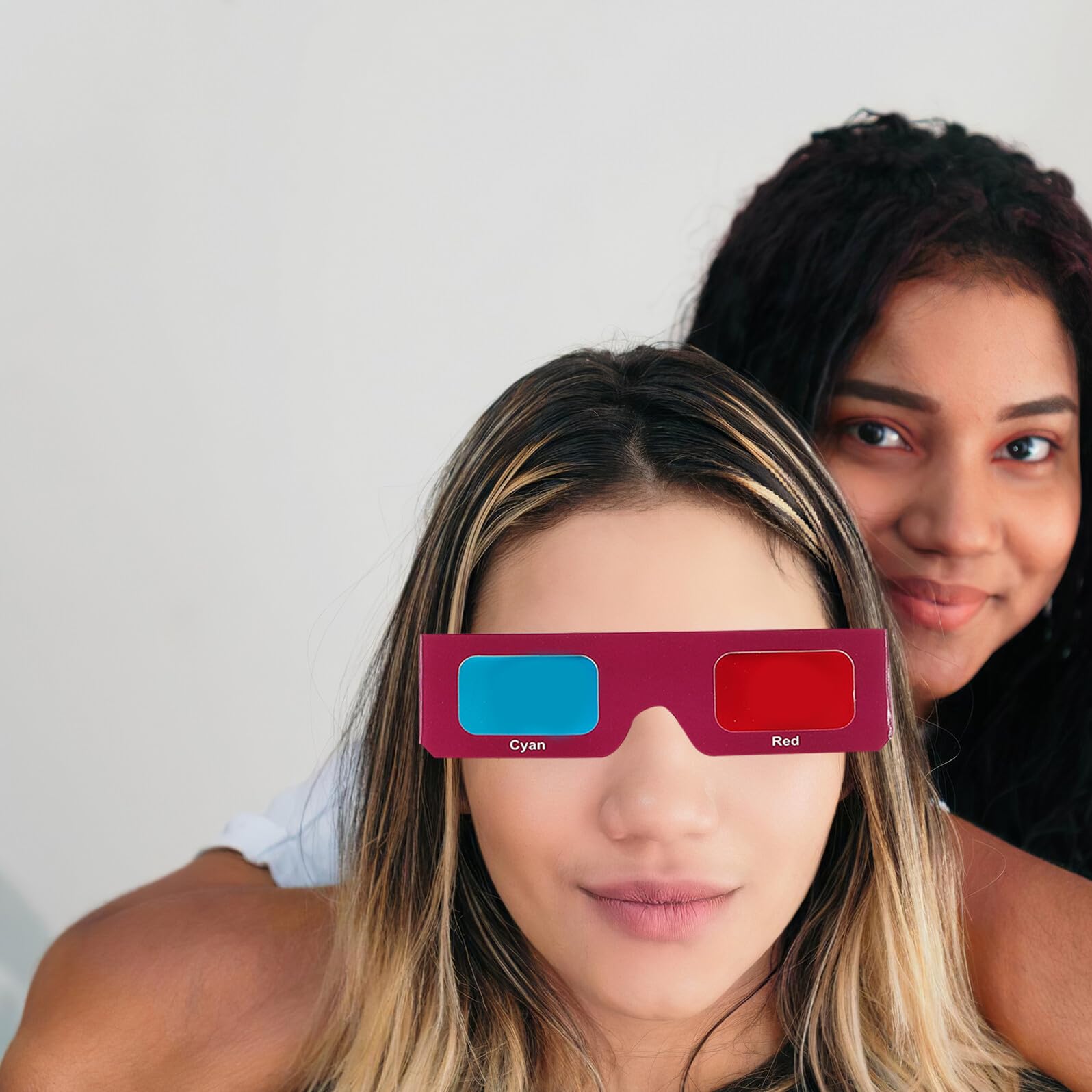 Toddmomy 10 Occhiali 3D di Carta Rosso Blu Occhiali 3D Usa e Getta per Film TV e Computer Set da 10 Pezzi per Attività di Gruppo e Intrattenimento Multidispositivo