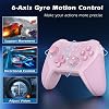 LATEC Controller für Switch/Switch2 wireless controller Kompatibel mit Switch Lite/Oled Hall Joystick/2 Programmierbare Tastes/6-Achsen-Gyroskop/Turbo/Doppel vibration und Screenshot Rosa