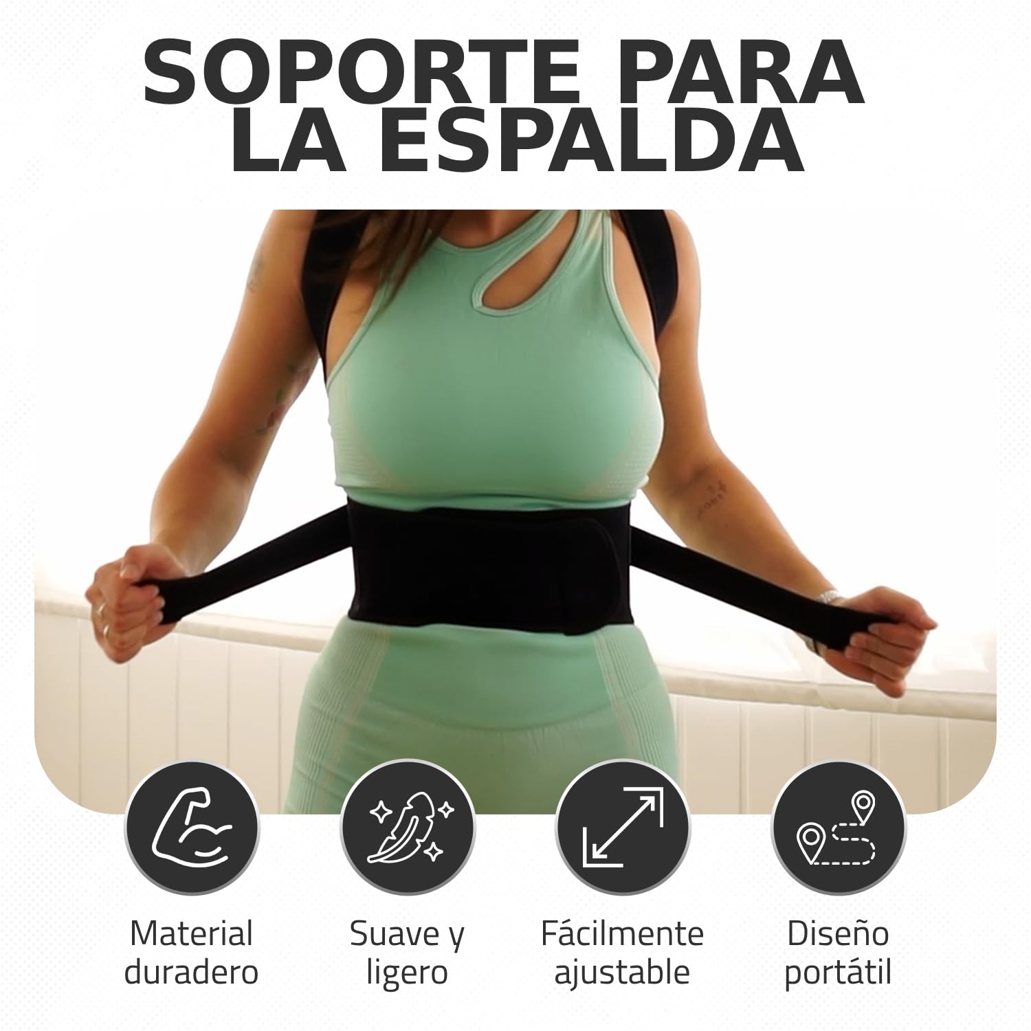 Roar® Corrector de Postura Hombre Mujer – Faja Espalda Recta, Corset Postural para Corregir Postura y Mejorar la Salud