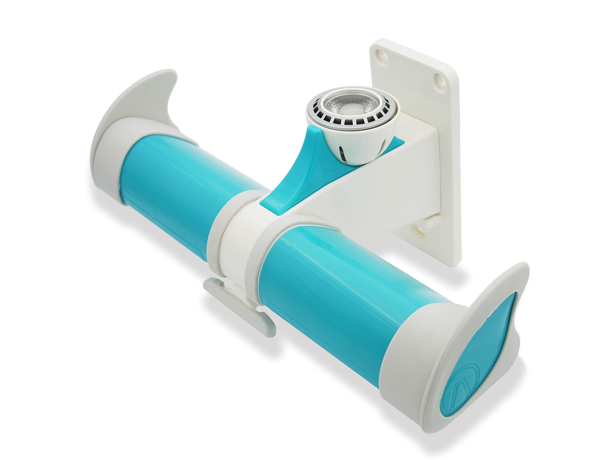 AIR Surf Rack IGNITED - The Original Adjustable Surfboard Wall Rack with LED Light - for Minimalist Floating Vertical Mount Storage & Display