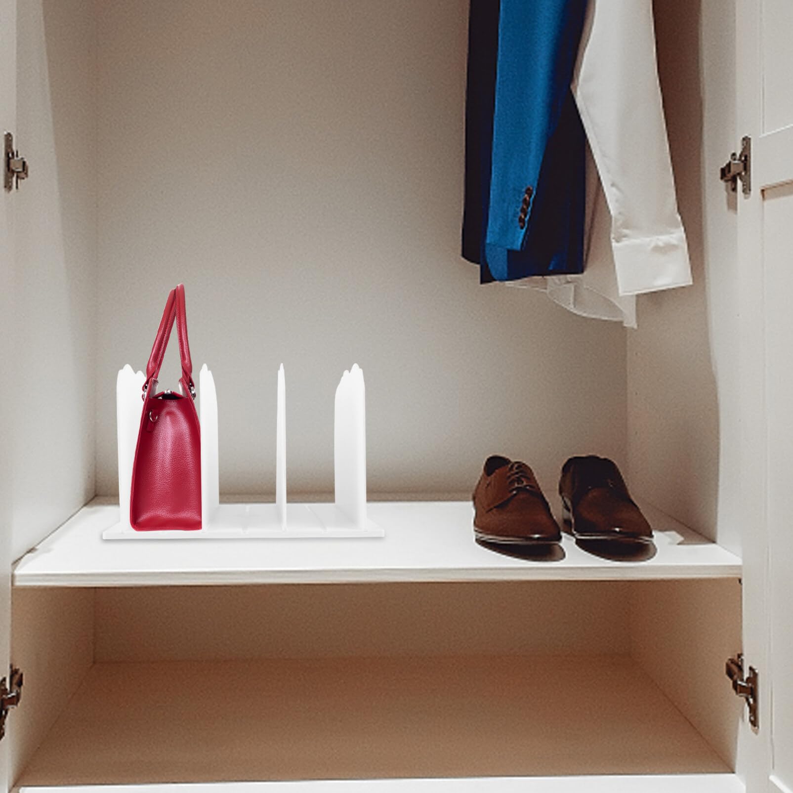 MAGICLULU Support pour Sacs à Main Étagère de Rangement pour Butée de Organisateur de Cadeaux Séparateur Étagère de Placard