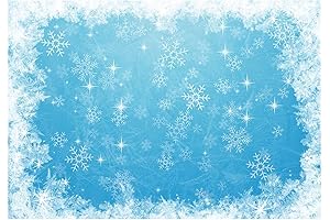 Allenjoy 7x5ft Ice Blue Winter Backdrop