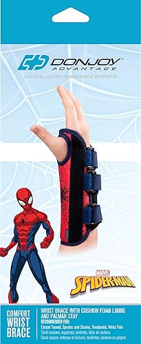Miniatura 7 de DonJoy Advantage - Muñequera cómoda para jóvenes y niños con Marvels Capitán América, Spider-Man para ayudar a las tensiones de esguinces y apoyar