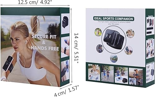 Miniatura 4 de Correa de muñeca universal, banda magnética para el brazo, fundas deportivas para correr, soporte para teléfono, extraíble, giratorio, correr,