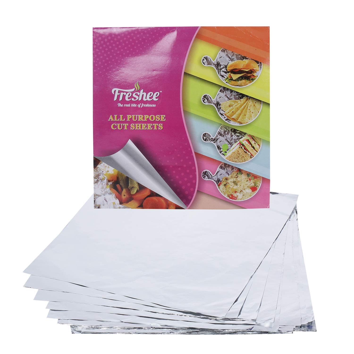 Freshee 50 Pre-Cut Roti Wrapping Aluminium Foil Sheets, 220 x 250mm Silver Foil Sheets (B07ZQJMP3Q) Amazon Price History, Amazon Price Tracker
