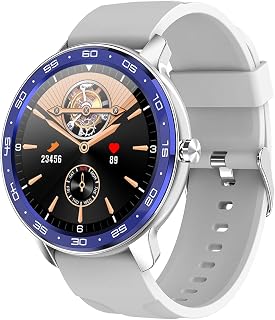 NOETS Smart Watch, Fitness Tracker with Heart Rate Monitor, Activity Tracker with 1.3" Touch Screen, IP68 Waterproof Pedometer Smartwatch with Sleep Blood Pressure Blood Oxygen Monitor for Men(White)