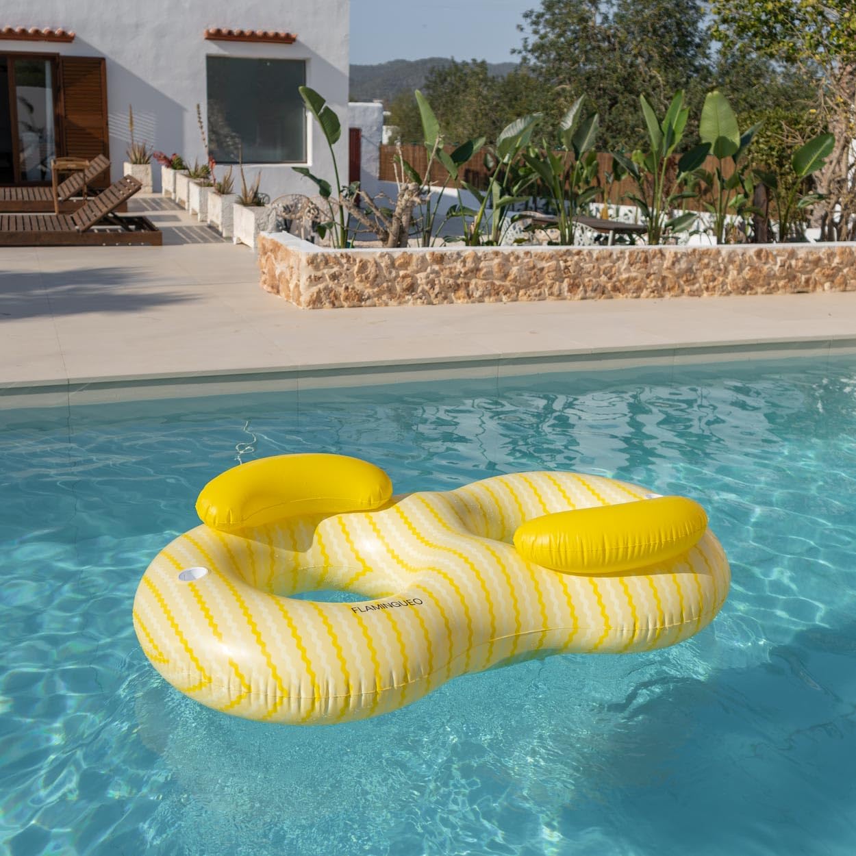 Flamingueo Bouee Piscine Etoiles PVC Fuchsia | Leroy Merlin