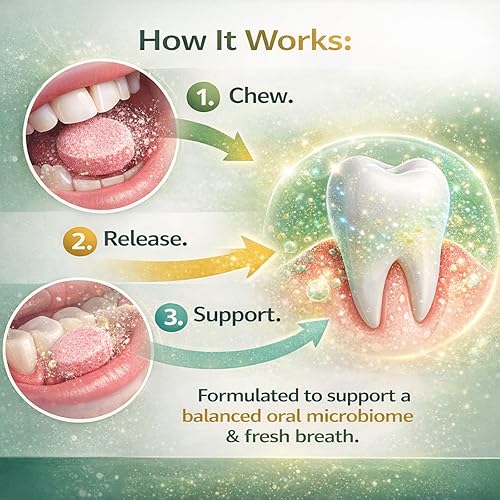 Miniatura 5 de Oracare Oral Defence - Suplemento probiótico para el equilibrio del microbioma, aliento fresco, salud de las encías y apoyo a la higiene diaria,