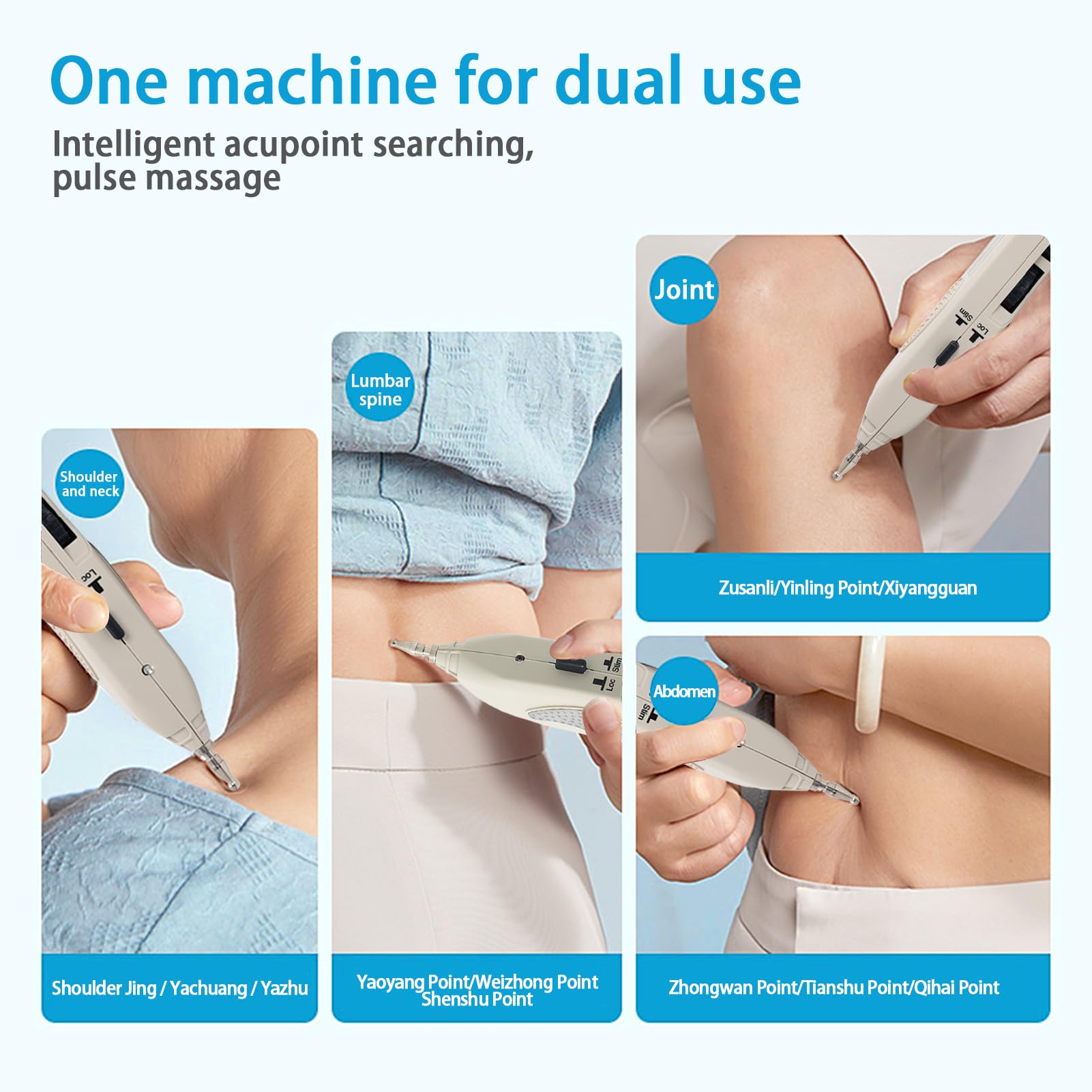 Stylo Acupuncture Stylo électronique D'acupuncture Sans Aiguille Soulagement de la Douleur Détecteur Point D'acupuncture Masseur Corporel Meridian Acupuncture Pen Rechargeable