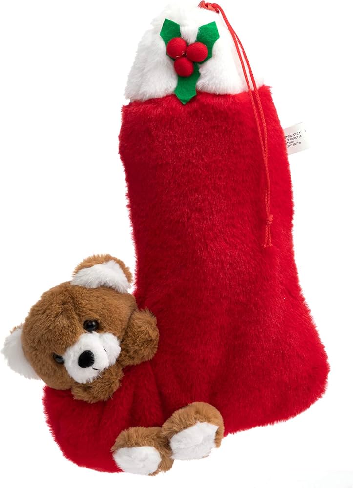 Christmas stocking with bear head Clearance