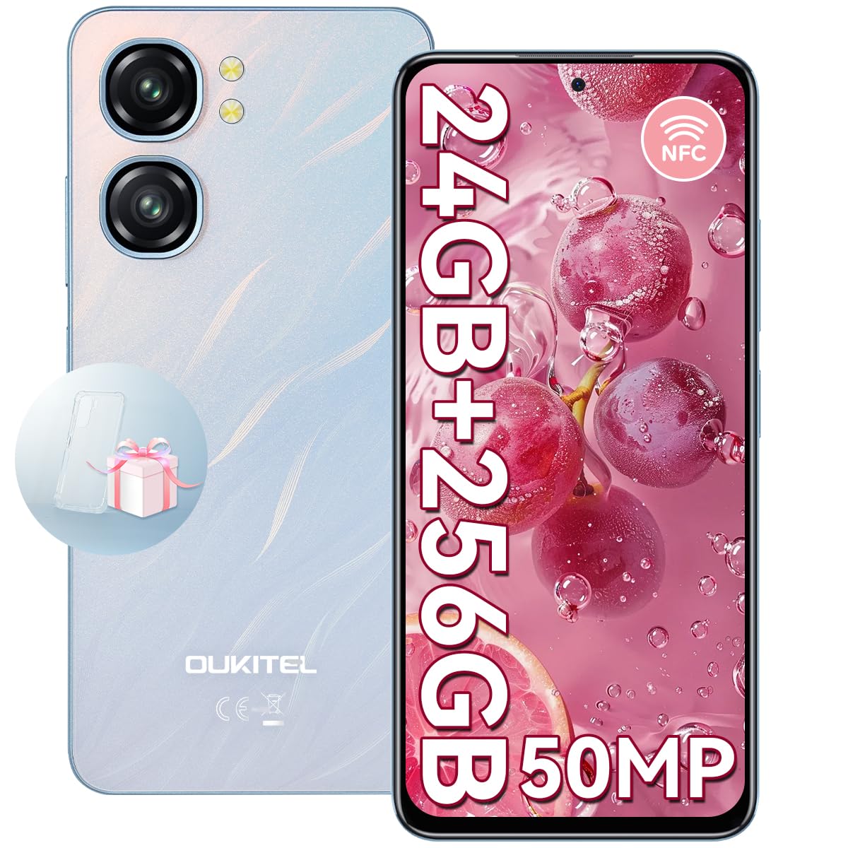 OUKITEL C58 Pro Android 14 Téléphones Portables Pas Cher - 24Go +