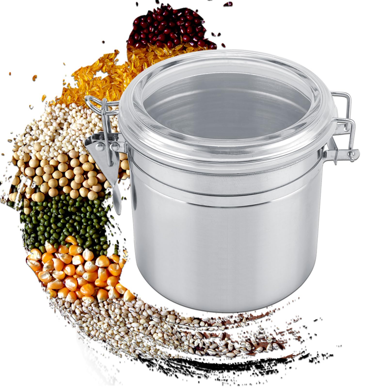 Tomotato Coffee Airtight Canister for Coffee Beans, Ground Coffee, Tea, Sugar (1100ml)