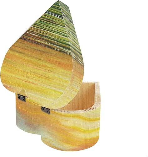 Miniatura 7 de Caja de madera sin terminar en forma de corazón Madera de pino natural DIY Cajas de madera con tapa para manualidades de almacenamiento