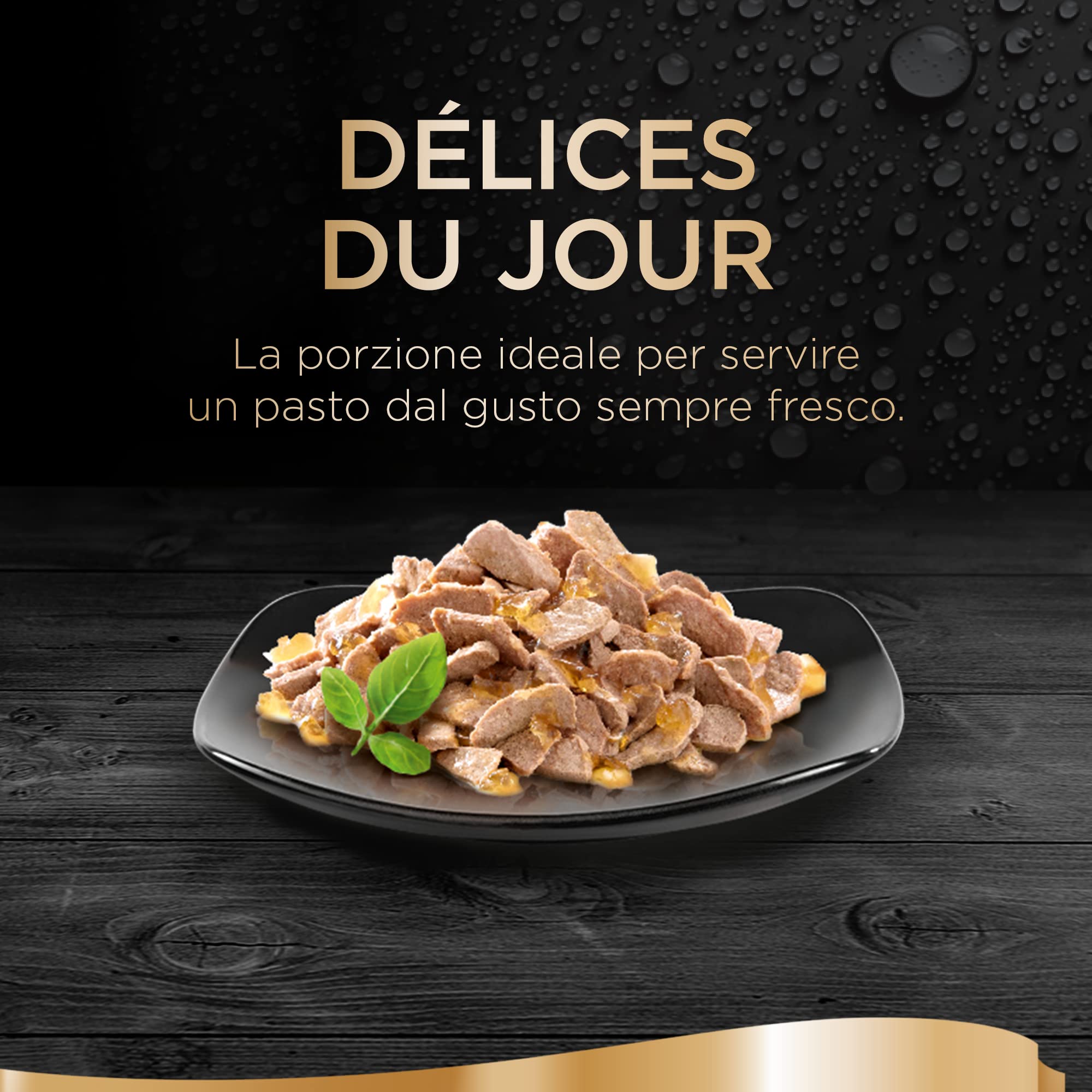 Sheba Délice Du Jour Cibo Umido per Gatti, al gusto di Tonno e Salmone in Gelatina, 12 Confezioni da 6 Bustine x 50 g ognuna , Totale: 3600 g
