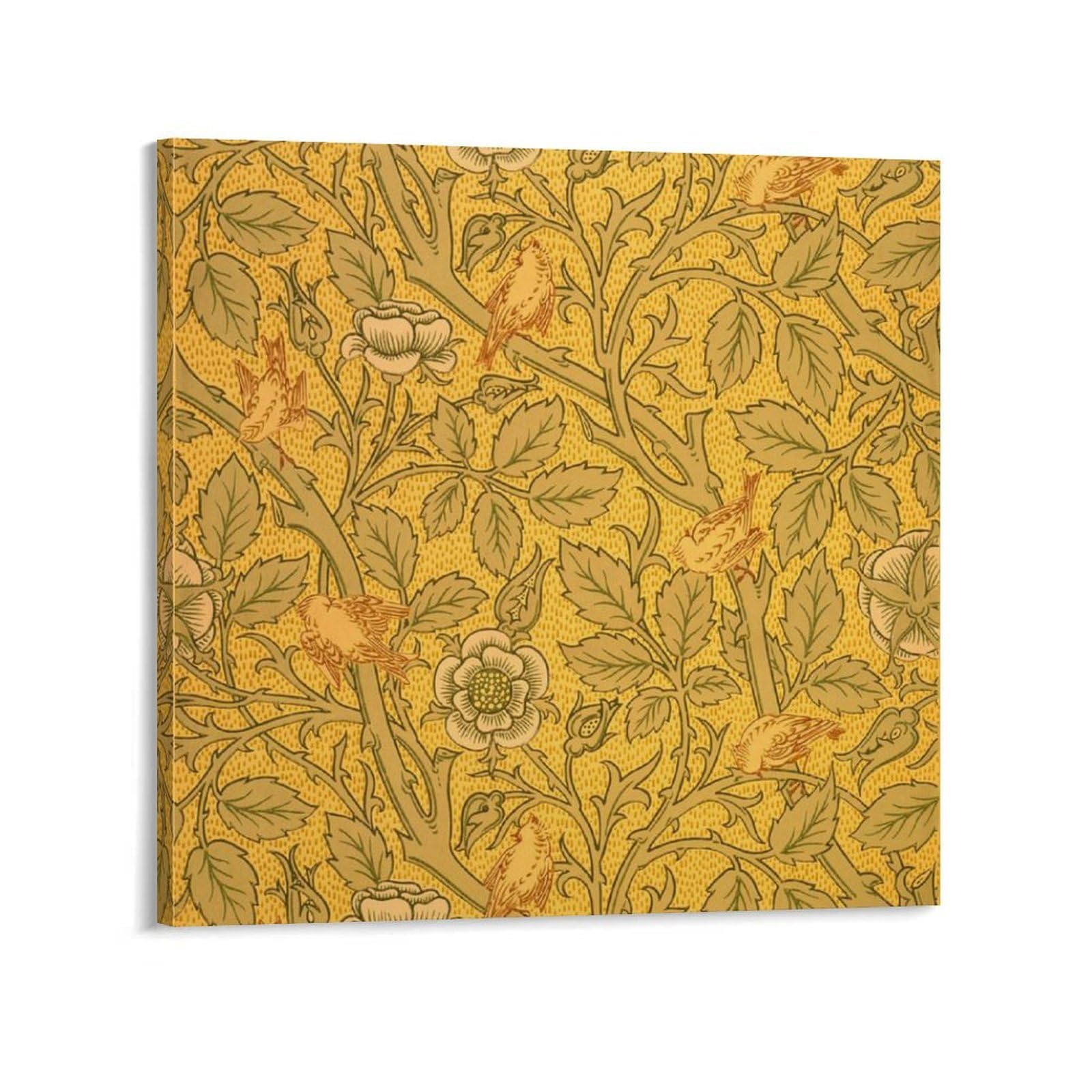 Impression sur toile William Morris Oiseaux pour sublimer la décoration murale du salon