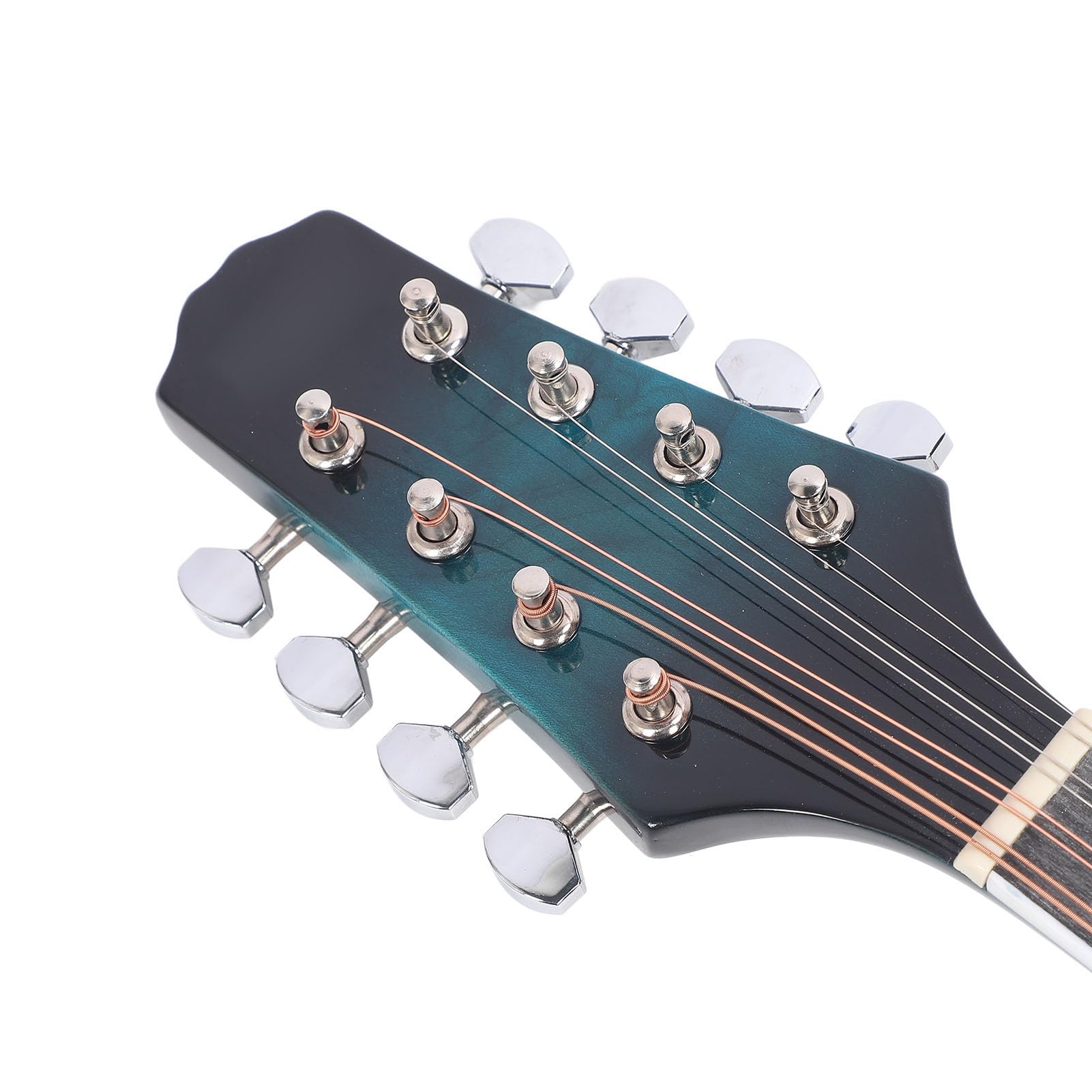 Eujgoov Strumento Mandolino a 8 Corde in Tiglio Verde Pietra, Lucido, Delicato Al Tatto, Scorrevole Senza Ferire la Mano, Scelta Adatta a Principianti e Musicisti Esperti