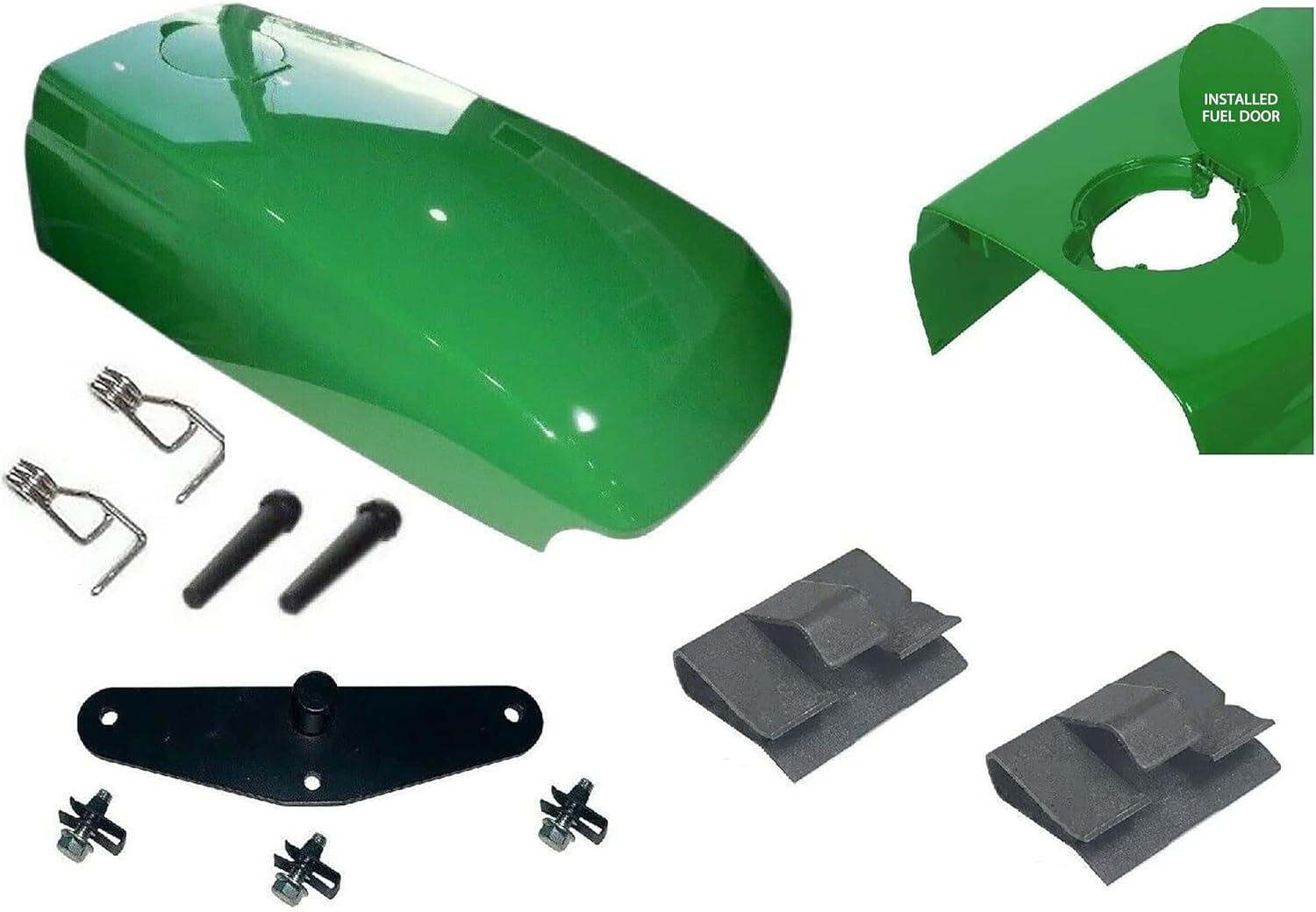 Upper Hood With INSTALLED Fuel Door/Catch/CLIP Fits John Deere 4500 4510 4600 4610 4700 4710