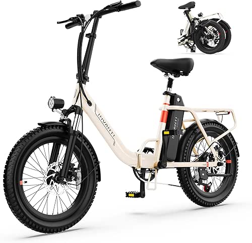 INVANTI Electric Bike, 20" Fat Tire Step-Thru Electric Bicycle, 1000W