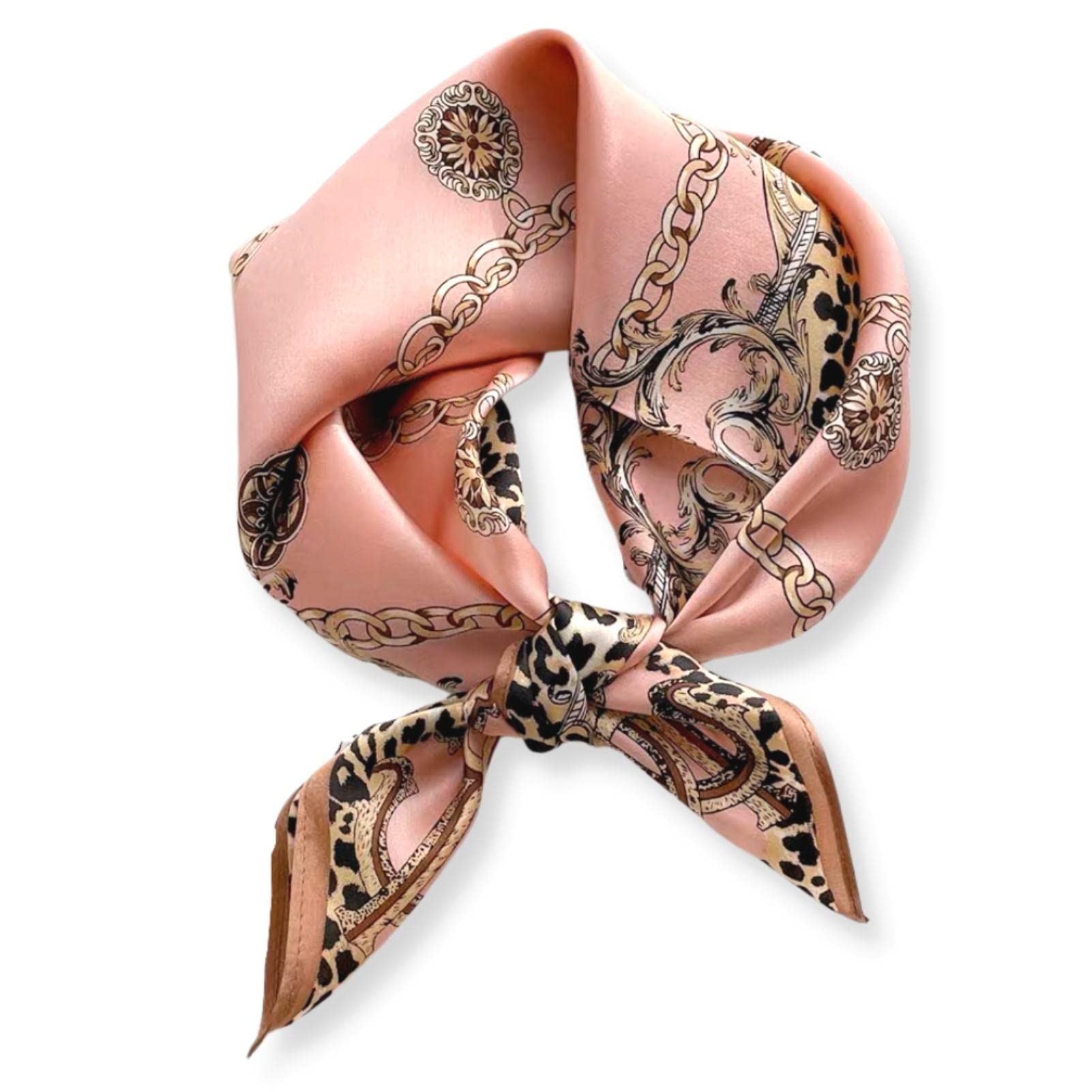 PoeticEHome 100% Mulberry Silk Neck Scarf 21"x21" Small Square Scarfs for Women Gift Packed