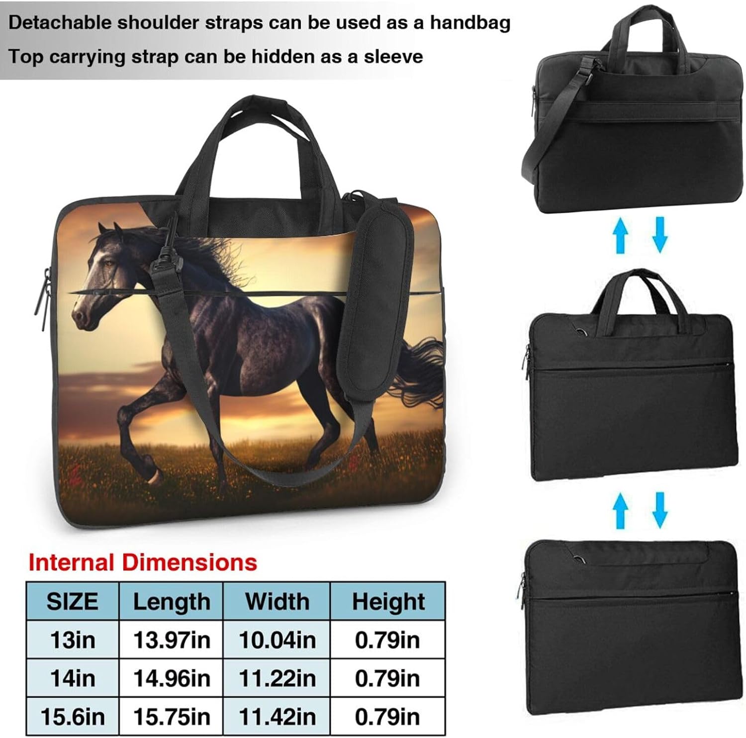 Highland-Cow Laptop Bag, 15.6 inch Laptop Case Shoulder Messenger Bag Briefcase Computer Bag for Men Women