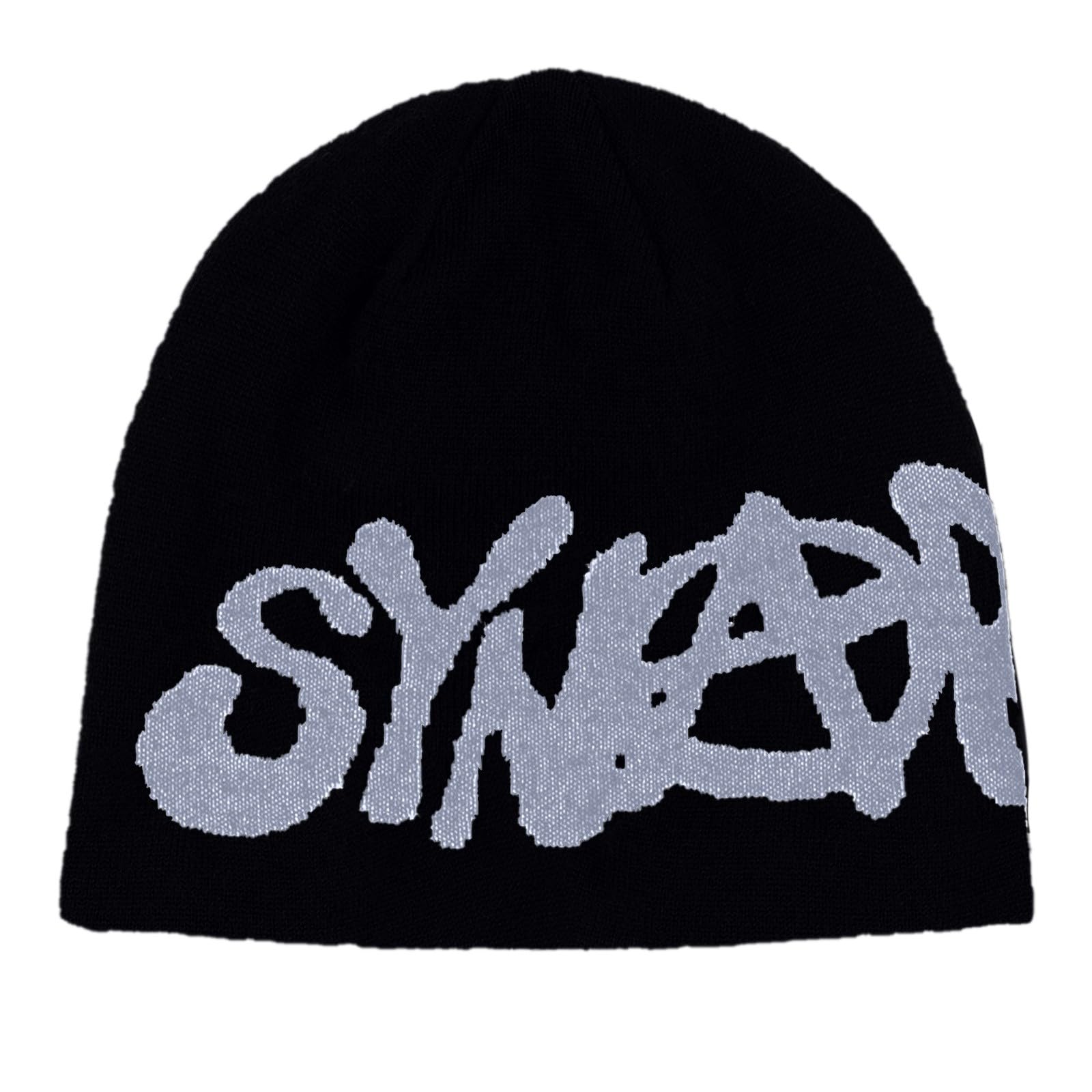 Syna World Skull Cap, Central CEE Beanie Running Hat - Black Breatherble Windproof Knitwear Skully for All Season- synaworld for Daily Wear