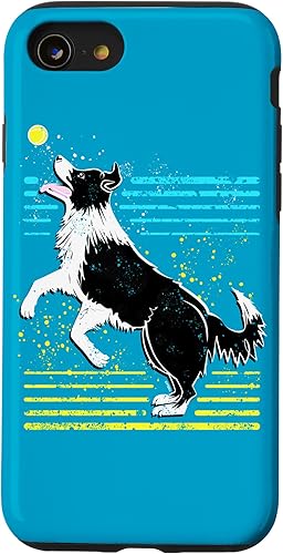 iPhone SE (2020)  7  8 Cute Border Collie pastoreo perro "perro oveja" playa perrito vida caso