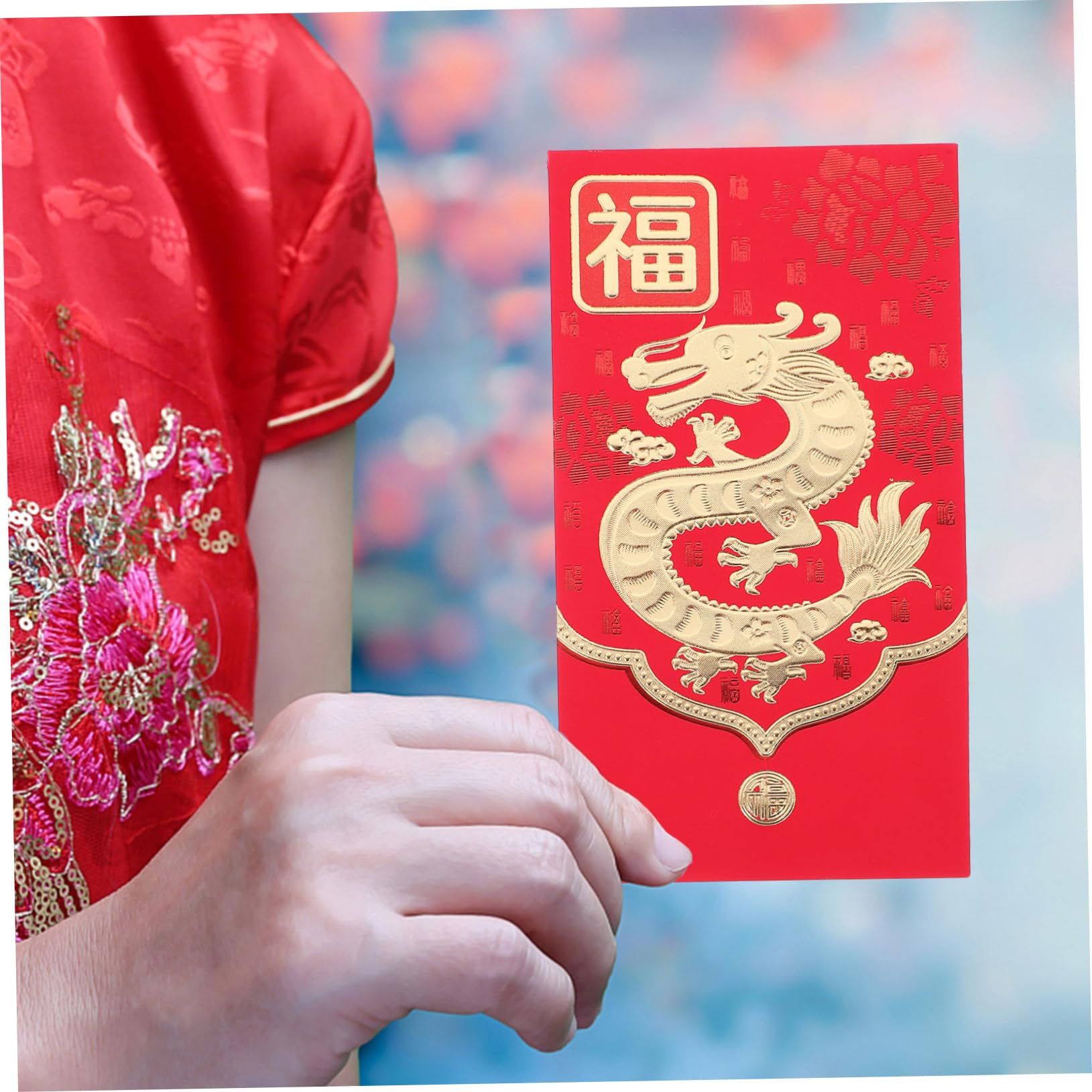 30pcs Chinese New Year Red Envelopes - Dragon Year Lucky Money Packets Mixed Styles