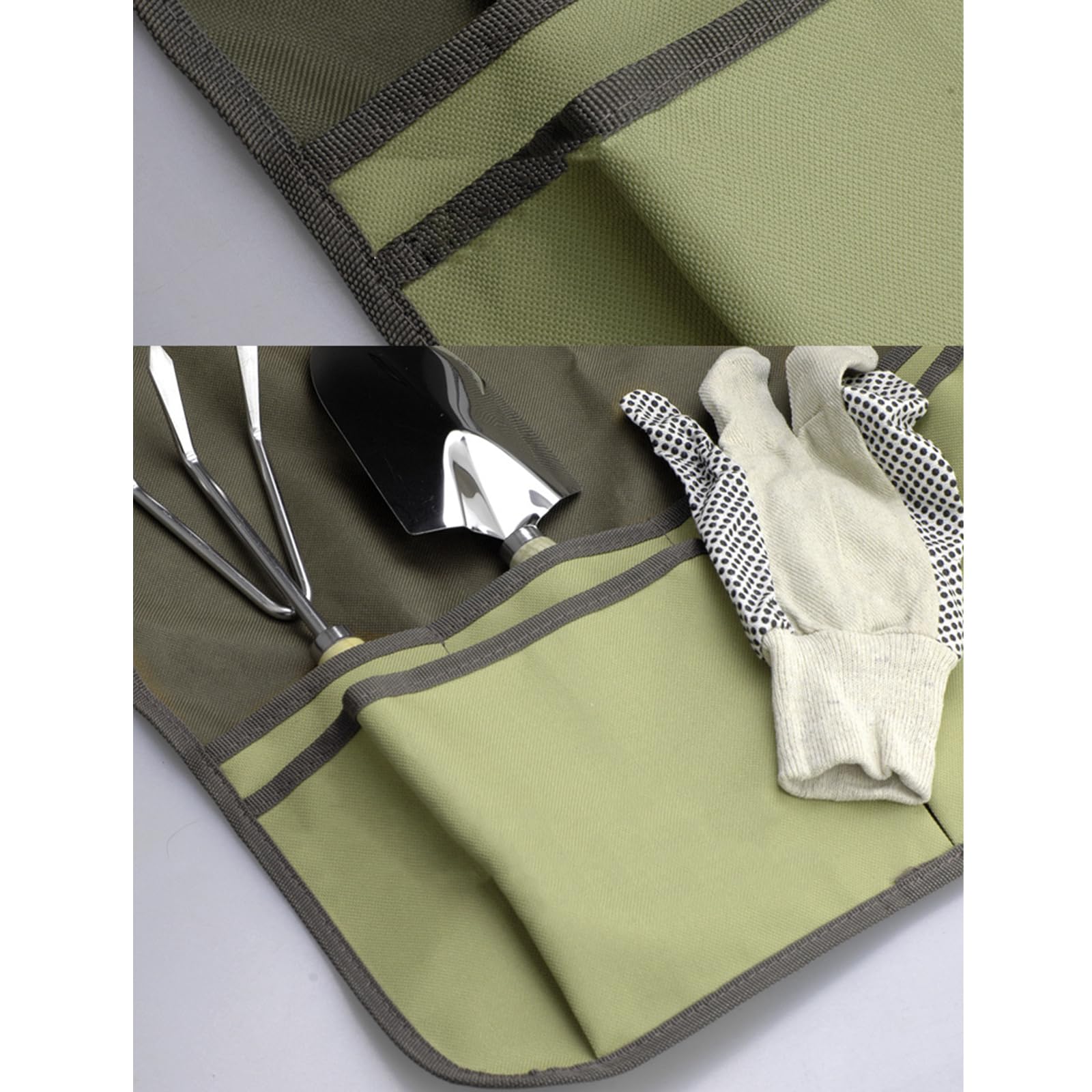 NIhtian Oxford Cloth Garden Apron Thickening Garden Tools Belt Multifunction Waterproof Wear resistant for Women Men (Green) - Image 4