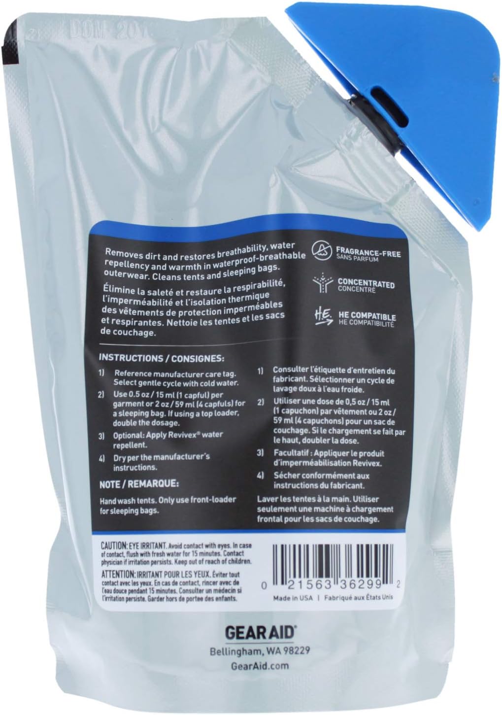 GEAR AID Revivex Pro Cleaner Wash for Synthetic Technical Fabrics, GORE-TEX Jackets, Tents, Sleeping Bags, Ski Pants, Gloves, and Outdoor Waterproof-Breathable Gear, 10 fl oz - Image 2