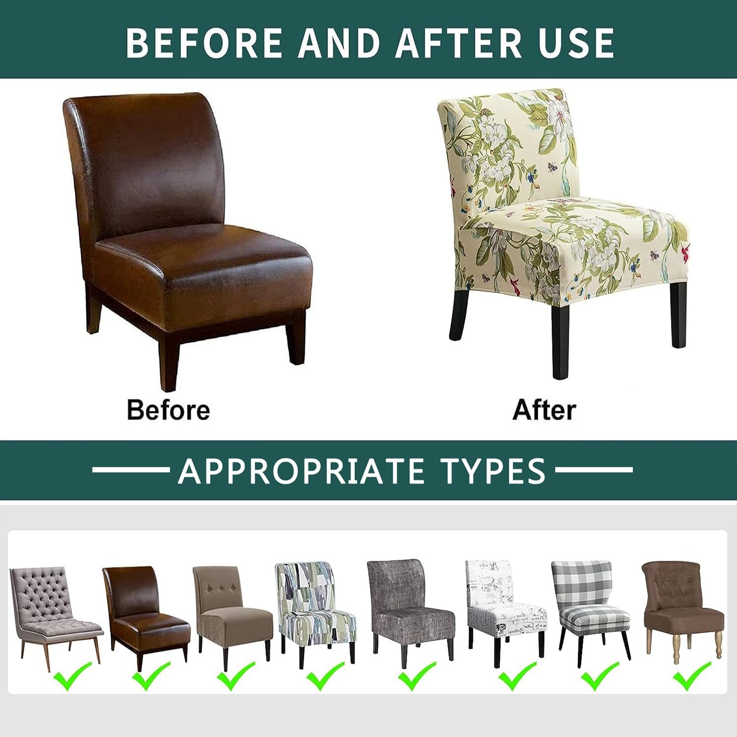 Coprisedie Elasticizzato Jacquard - Fodera Rimovibile Per Sedia Con Schienale, Lago Blu - Foto 12