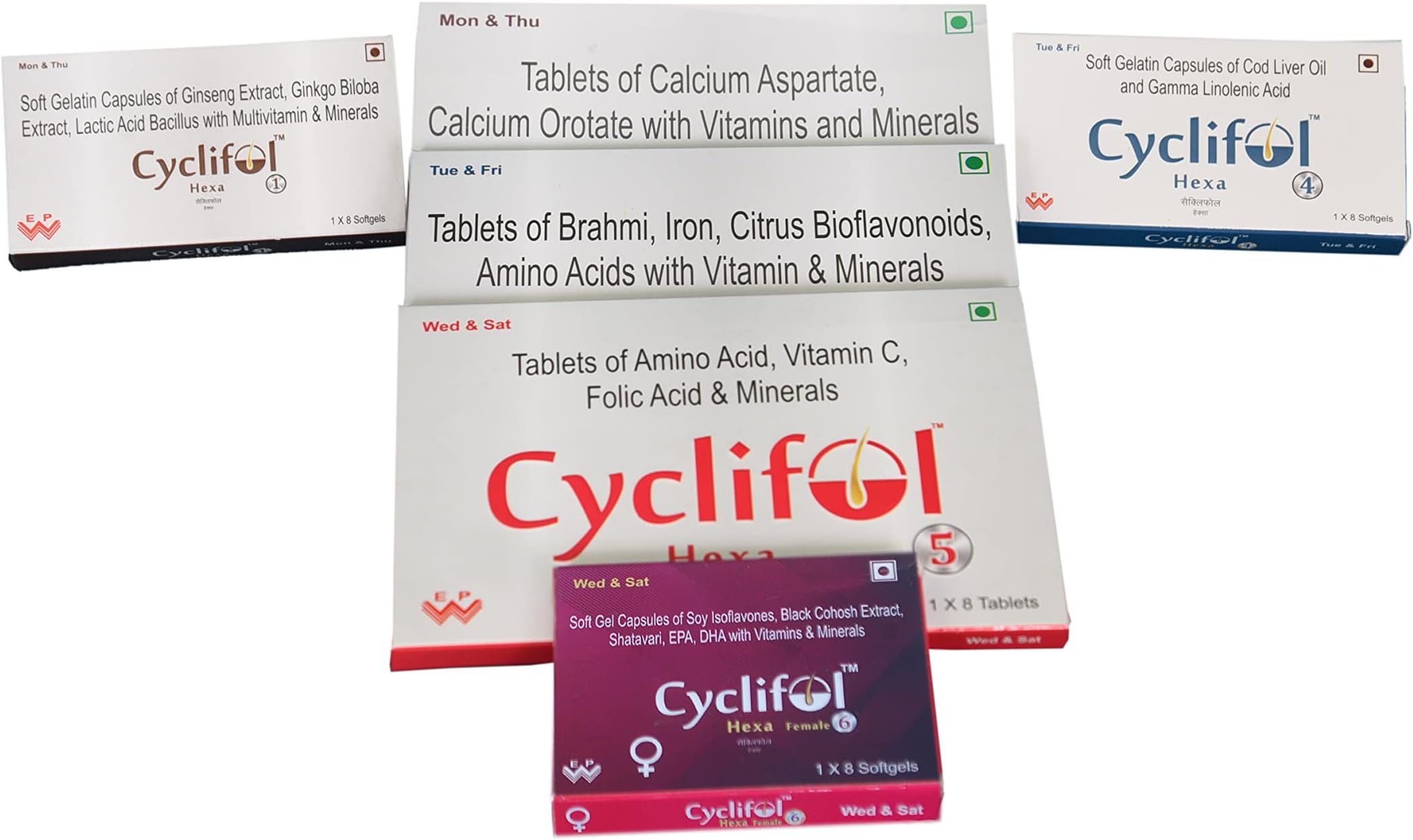 Cyclifol Hexa Female Kit Softgel, Capsule, 1 Count