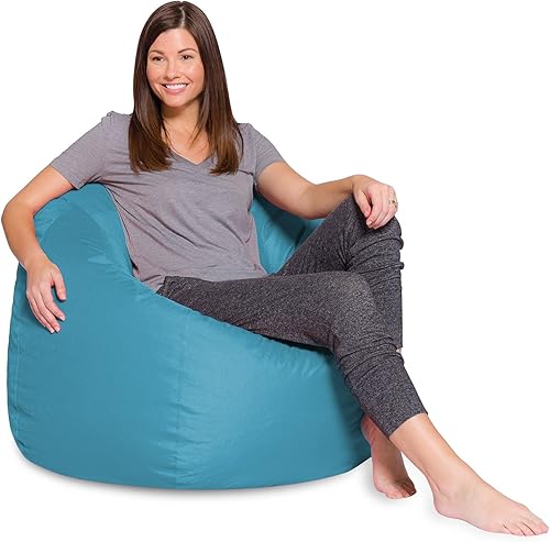 Miniatura 258 de Posh Creations - Sillón puff para niños, adolescentes y adultos, incluye funda extraíble y lavable a máquina, grande de 38 pulgadas, piel de conejo