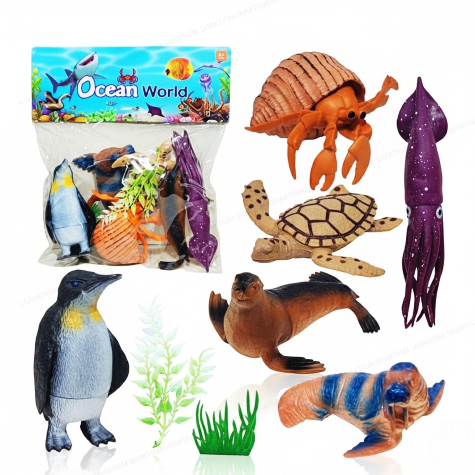 Buy SHAKTISM Ocean World Animal Toy Set for Kids - 6 PCS Realistic