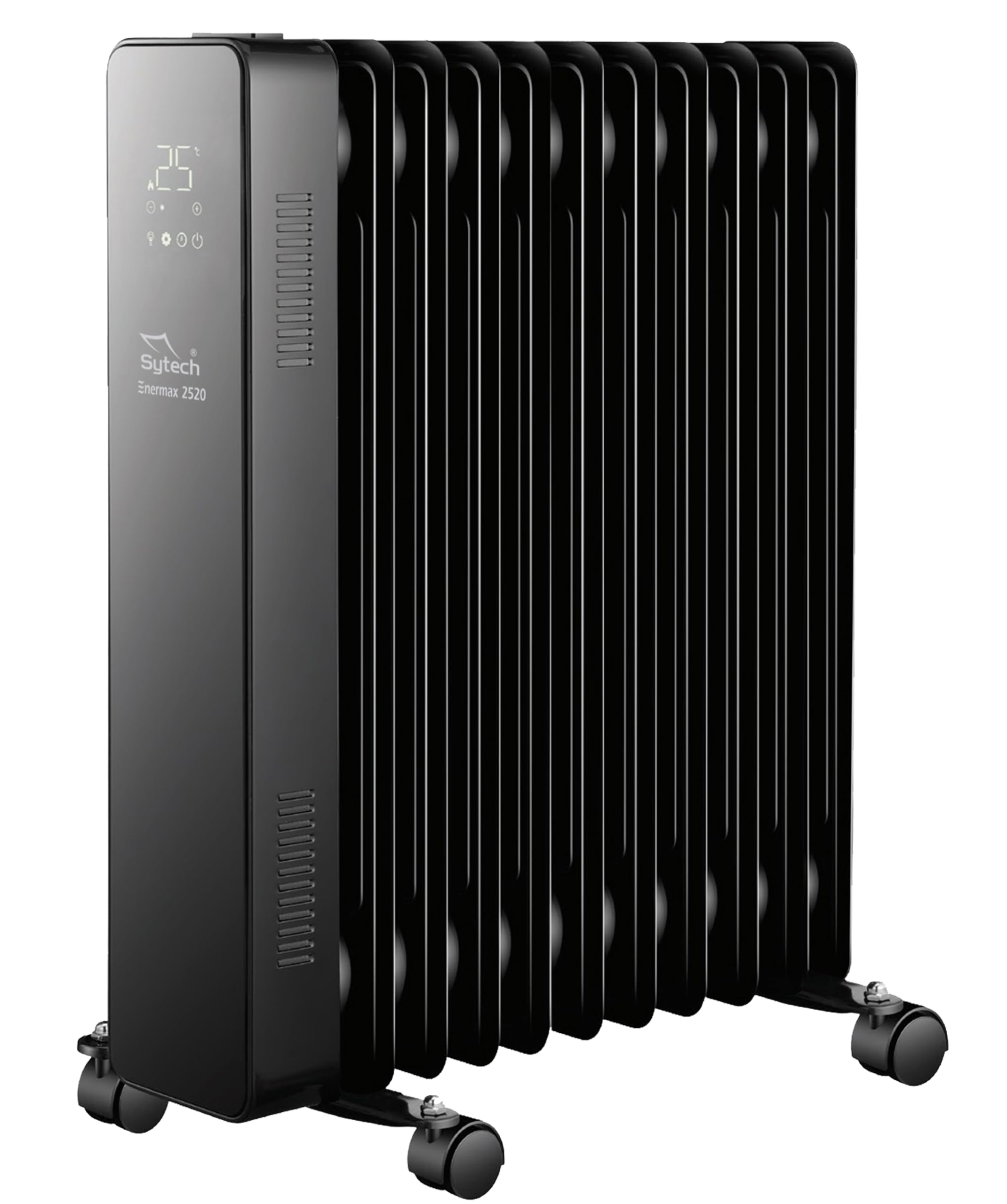 Sytech radiador de Aceite, enermax 2520, Digital, 11 Elementos, 2500w, Negro