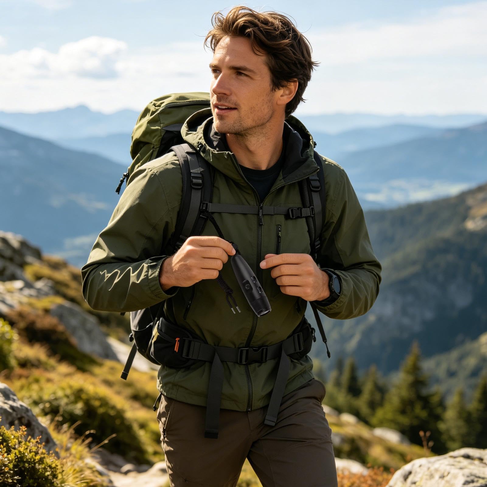 Espantaosos,Portátil 4 Niveles Volumen 3 125 dB - Ruidoso Bocina de Osos | Para Senderismo Escalada Eventos Exploración y Seguridad Al Aire Libre Control