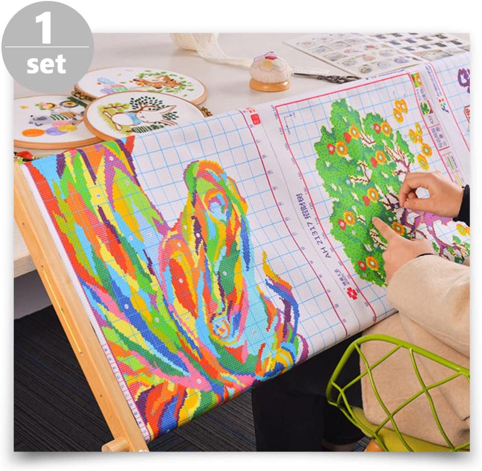 1 Set Embroidery Holder Desktop Embroidery Frame Cross Stitch Frame Desktop Embroidery Rack Cross Stitch Supplies Wood Embroidery Tapestry Frame Embroidery Fixing Stand