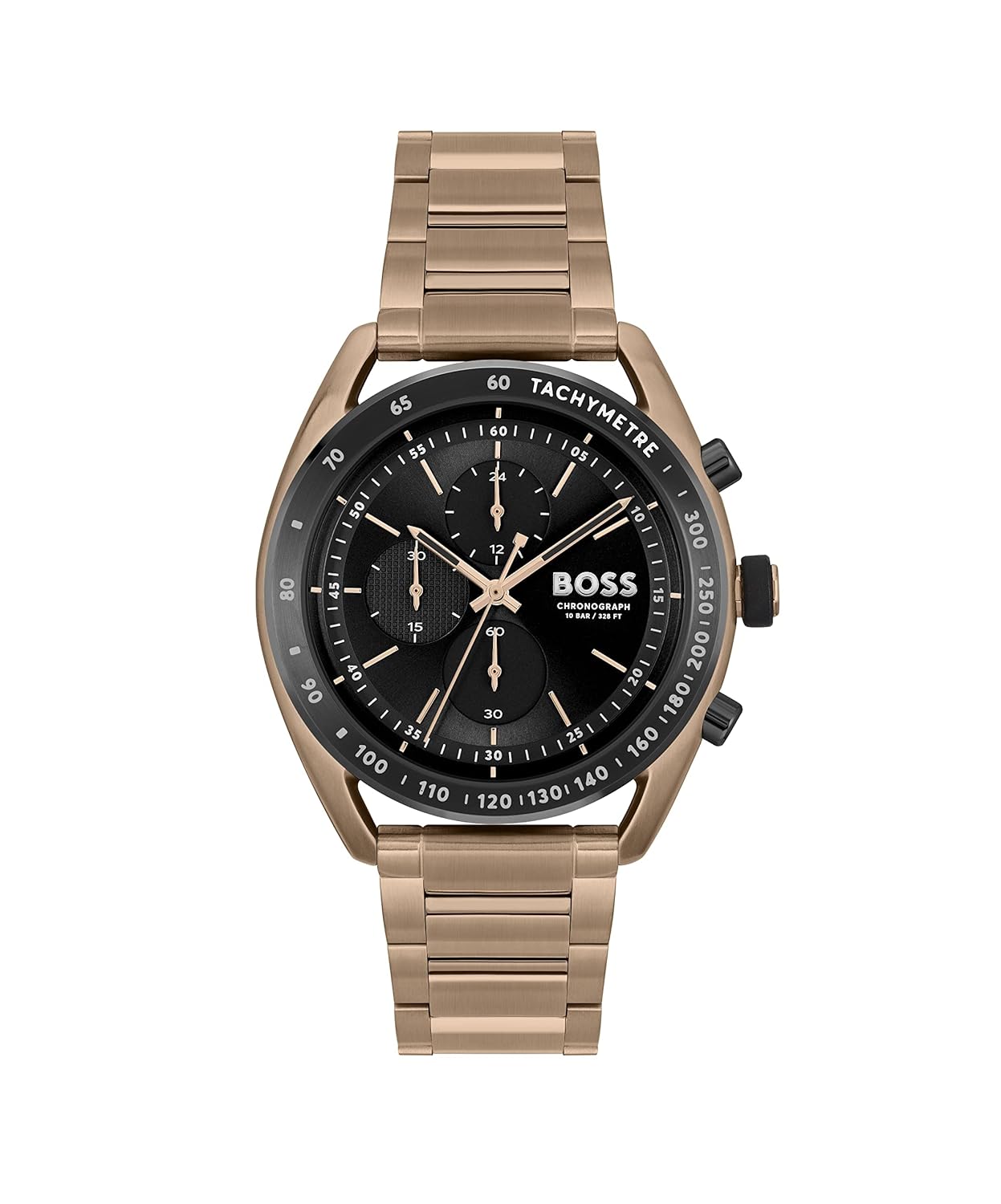 BOSS Center Court Qtz Fashion Chrono Black Round Dial Men’s Watch|Ionic Plated Beige Gold Steel Material|Gold Color Band – 1514027 BOSS Center Court Qtz Fashion Chrono Black Round Dial Men’s Watch|Ionic Plated Beige Gold Steel Material|Gold Color Band – 1514027