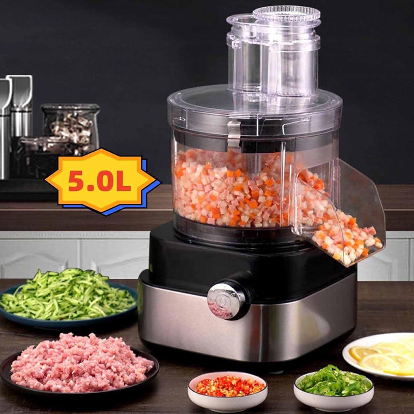Hachoir Et Coupe-Légumes Électrique - Robot Culinaire Professionnel Puissant De 600 W pour Une Découpe Efficace, Machine À Couper Les Légumes