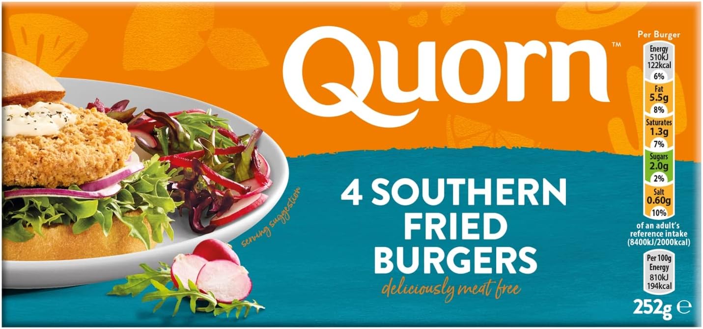 Meat Free Southern Fried Chicken Burgers, 4 x 63g (Frozen)