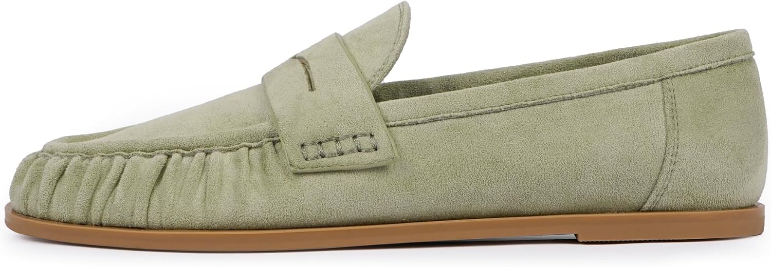 QIY Penny Loafers for Women 2026 Comfortable Flats Shoes