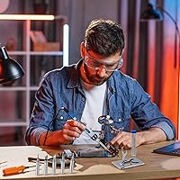 Vista 7 de Kit de soldador electrónico Pistola de soldadura LCD digital de 80 W con interruptor de encendidoapagado, temperatura ajustable controlada