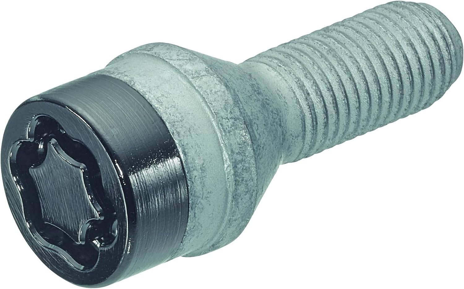 McGard 27.284SUB Set Wheel Locking Bolts Taper Collar 60° M12 x 1.25 SW17 Total Length 54.0 mm Shaft Length 25.6 mm Black