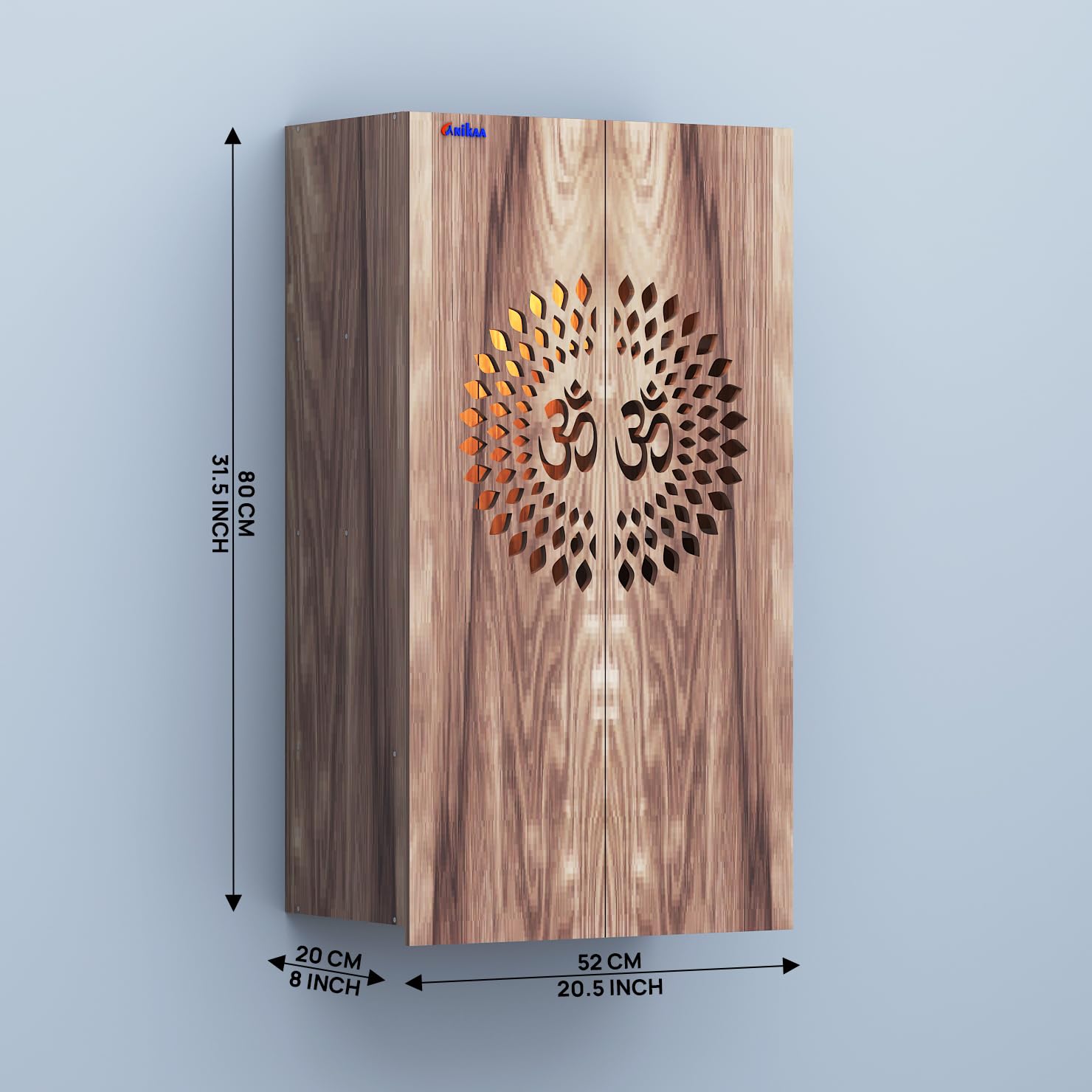 Anikaa Spirit Home Temple - Wall Puja Stand -2
