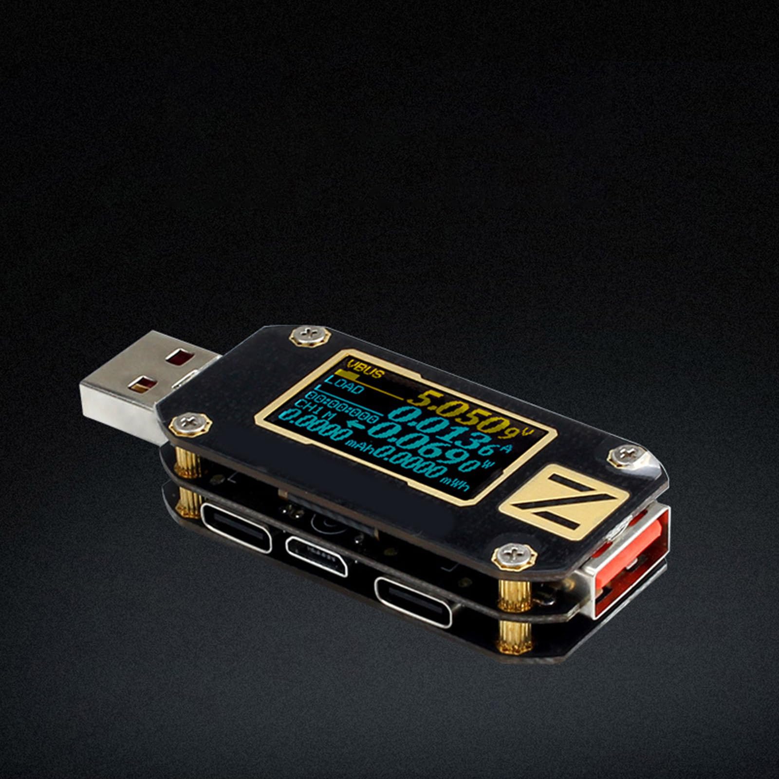 Kompakter USB PD Tester mit mehreren Funktionen USB Testgerät Unverzichtbares Werkzeug Leichtgewichtig für die Elektroniktechnik Spannungsstrom Leistungserkennung Vielseitiges PD Testgerät