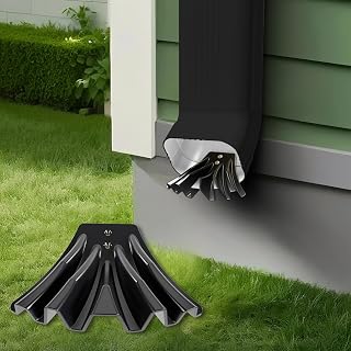 Gutter Downspout Diverter, Gutter Downspout Extensions for Rainwater Dispersal, Rain Gutter Disperser Fit for 3"x 4" and 3" x 2" Downspout