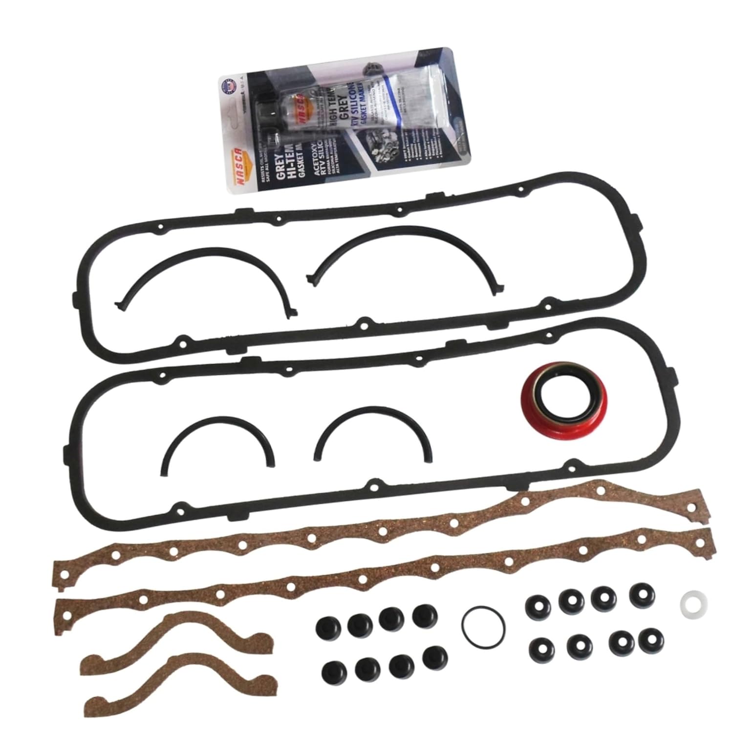 Full Complete Engine Head Gasket Set for Ford Truck Car V8 351C 351M 400 1970-1982 F400-8 Full Premium Gasket Set for ’70-’74 351C, '75-'81 351M, and '71-'82 400S 5.8L 6.6L