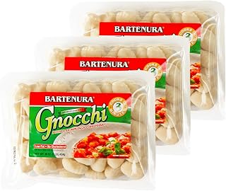 Bartenura Original Potato Gnocchi 1LB 3-Pack - Authentic Italian Dumplings, Low Fat, Cholesterol Free, Kosher, Cooks in 3 Min