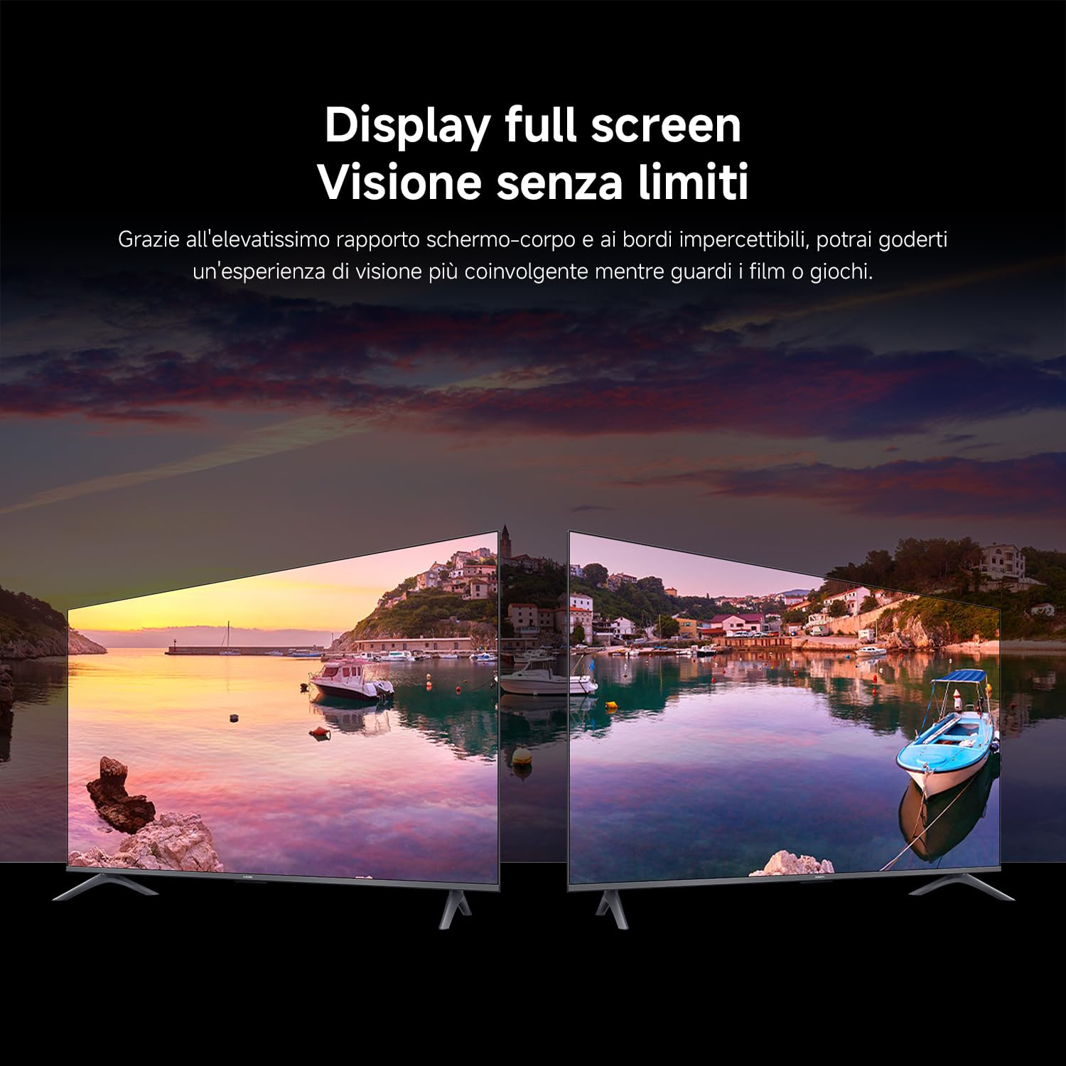 XIAOMI TV A Pro 50, 50 pollici (127 cm), 4K UHD QLED, Smart TV, Google TV, DVB-C/S/S2/T/T2, HDR10, Modalità Game Boost 120Hz, MEMC, Controllo Vocale, 2GB+8GB, Apple Airplay & Google Cast