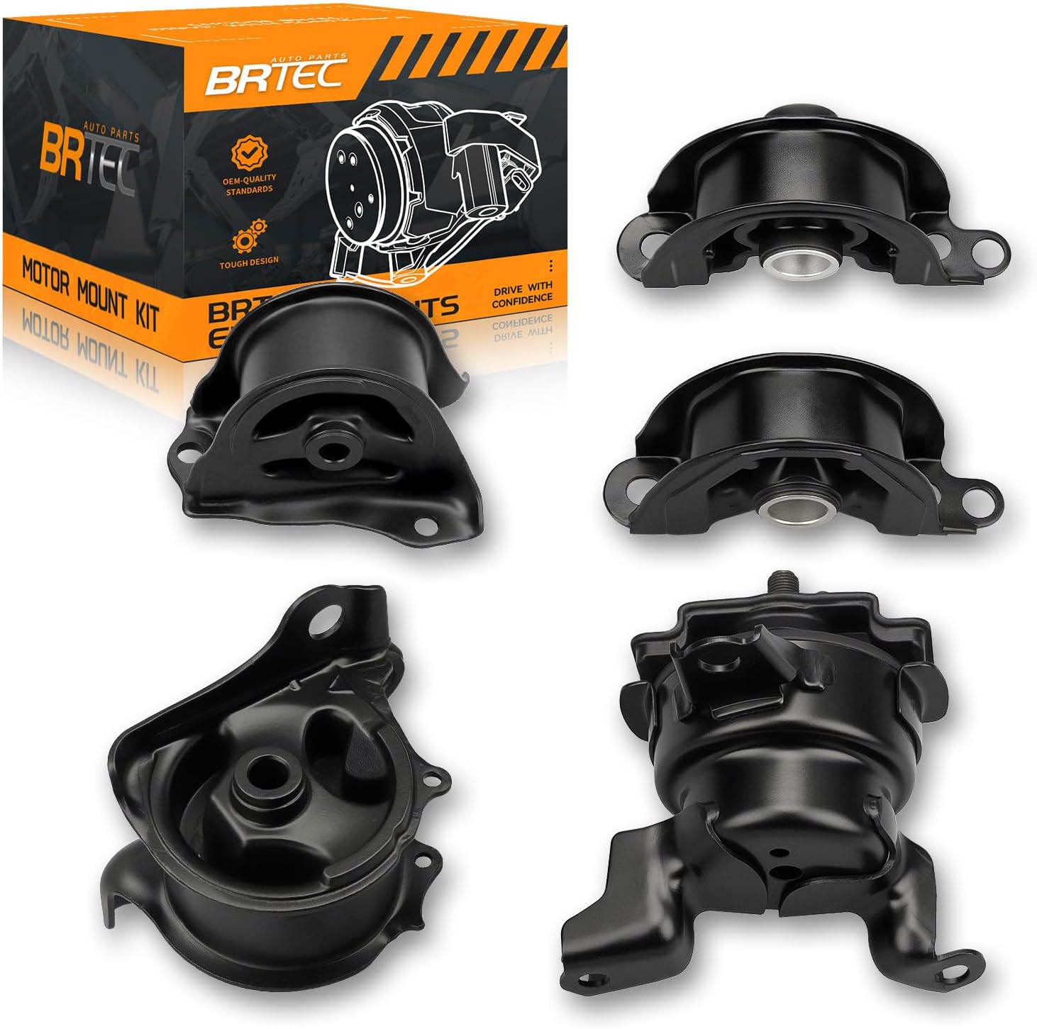 Engine Motor & Transmission Mount Kit Compatible with Honda Civic 1.6L 1996 1997 1998 1999 2000